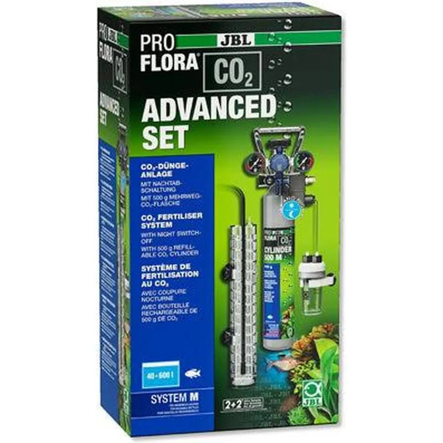 JBL PROFLORA CO2 ADVANCED M Set — Kit CO₂ aquarium planté (bouteille rechargeable 500g)