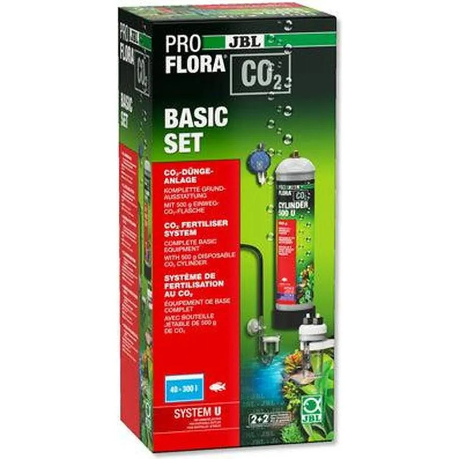 JBL PROFLORA CO2 BASIC U Set — Kit CO₂ jetable aquarium planté (bouteille 500g non rechargeable)