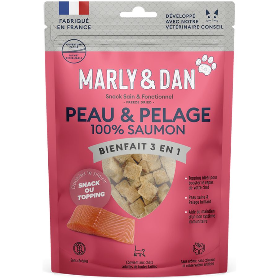 Freeze Dried Peau & Pelage – 100% Saumon (50 g)