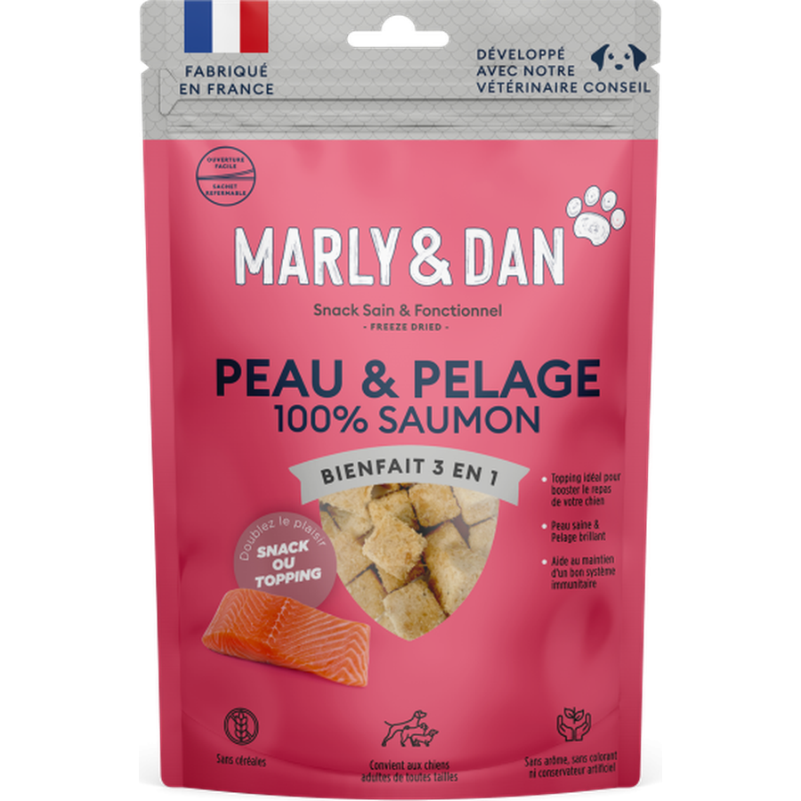 Freeze Dried Peau & Pelage – 100% Saumon (50 g)