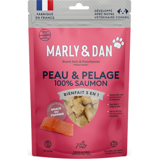 Freeze Dried Peau & Pelage – 100% Saumon (50 g)