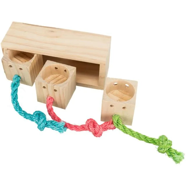 TRIXIE Cube snack en bois 15 x 5,5 x 6 cm