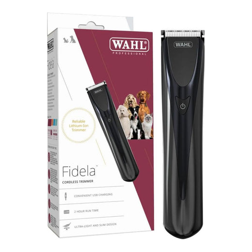 WAHL Tondeuse Fidela Sans Fil pour Chiens Trimmer Professionnel 141g Batterie 120min