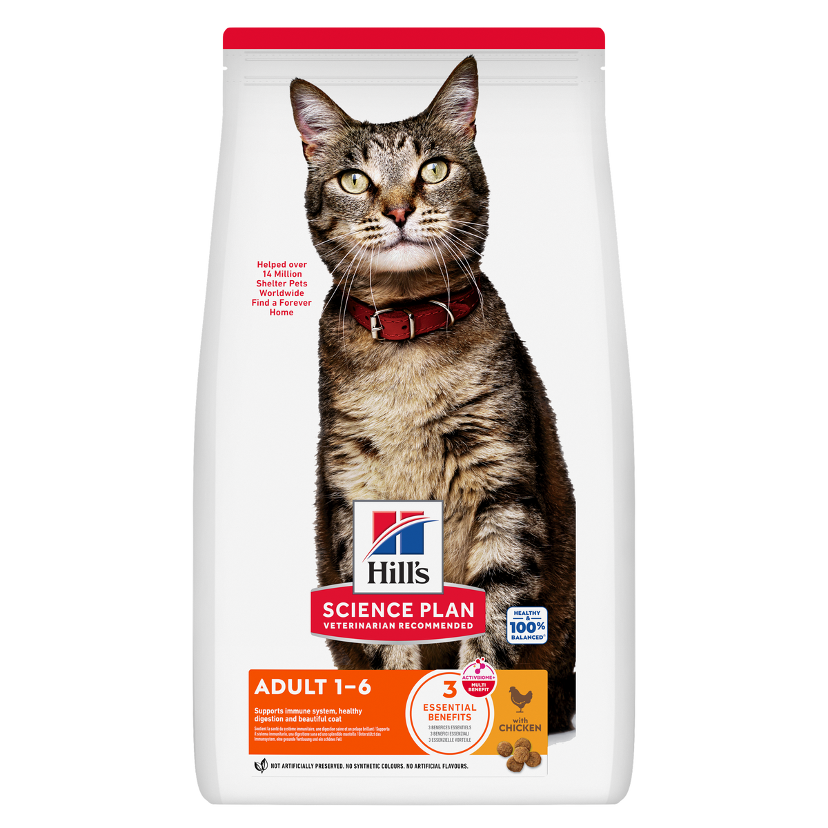 HILL'S Science Plan Adult Croquettes pour chat adulte au poulet 1,5 kg