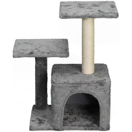 Arbre à Chat Grand Modèle Refuge Intégré Anthracite 40x29x60 cm