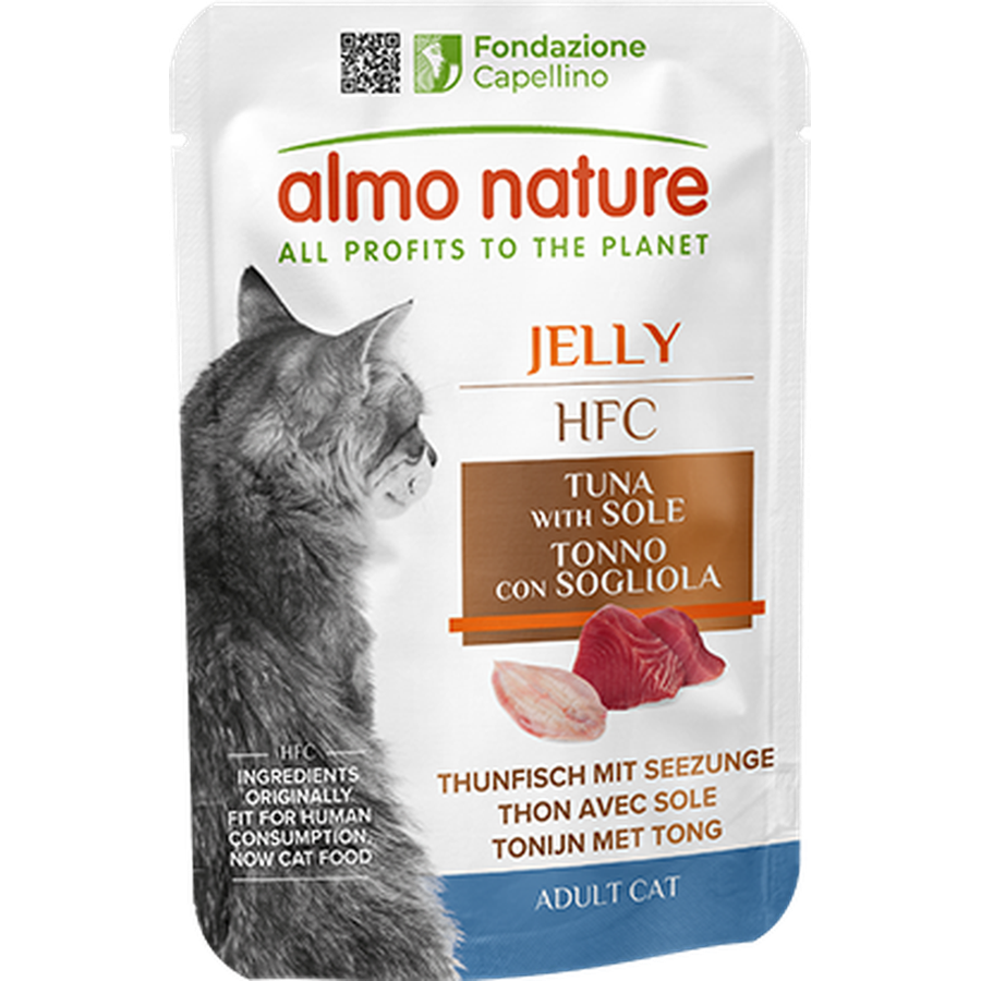 Almo HFC Jelly Thon & Sole – Pâtée Chat en Gelée Premium
