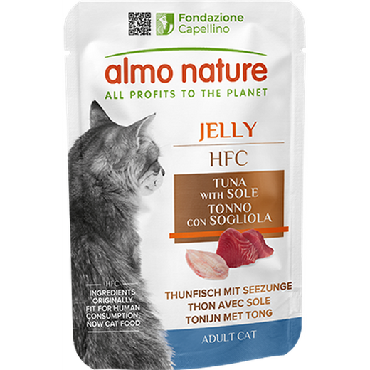Almo HFC Jelly Thon & Sole – Pâtée Chat en Gelée Premium