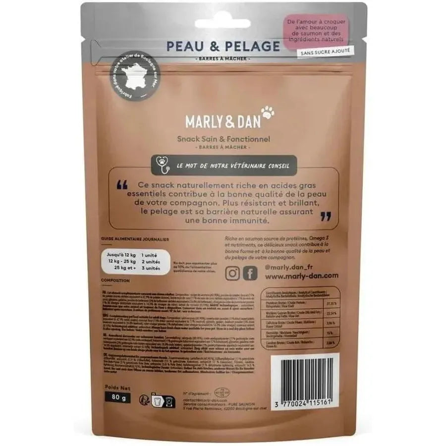 Barres à Mâcher – Peau & Pelage (80 g)