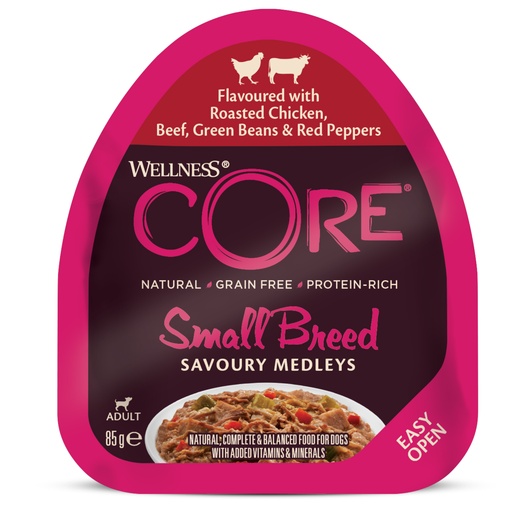 WellnessCore boeuf poivrons 85G
