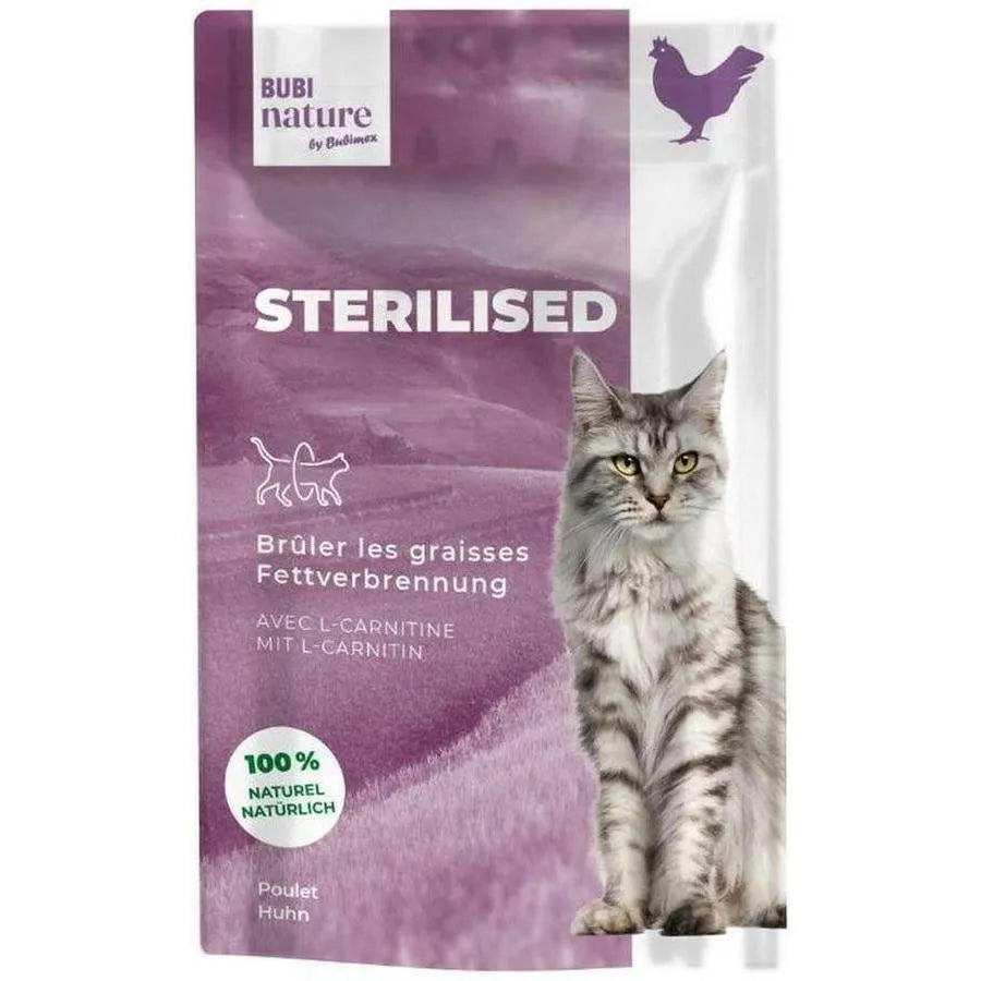 BUBI NATURE Sterilised Filet de Poulet 70g – Friandises pour Chat Stérilisé
