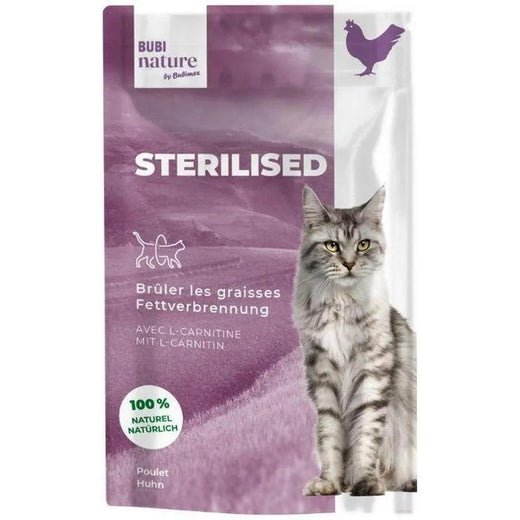 BUBI NATURE Sterilised Filet de Poulet 70g – Friandises pour Chat Stérilisé
