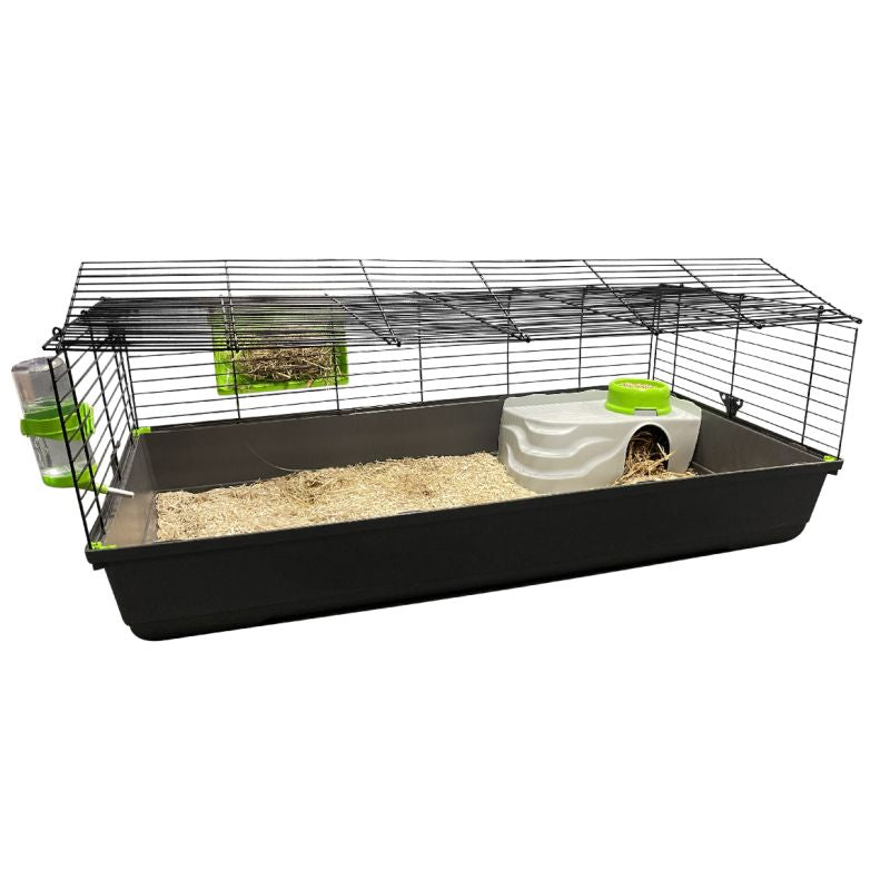 HAMIFORM Cage équipée Essentiel 120 pour lapin 118x59x43cm avec accessoires