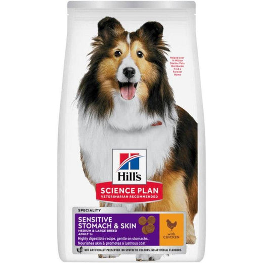 HILLS Science Plan Adult Sensitive Stomach & Skin Medium Poulet
