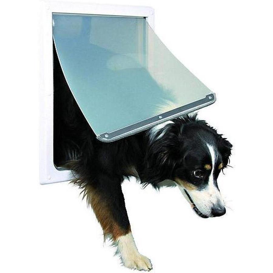 TRIXIE Chatière pour chiens à double sens Taille M-XL 39 x 45 cm Blanc