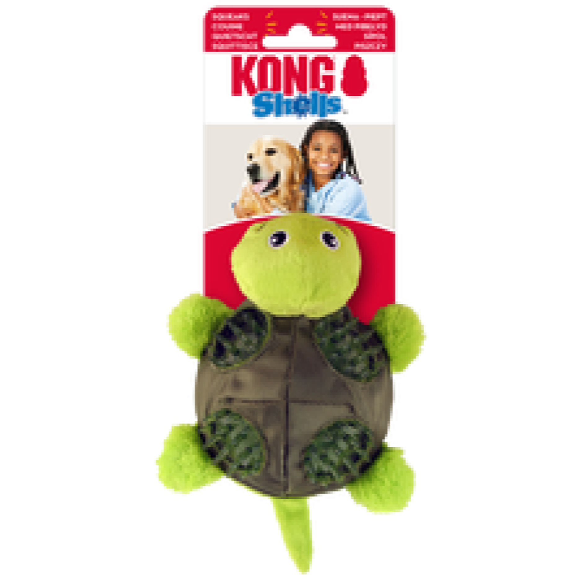 KONG Shells Turtle L Jouet pour Chien Taille L