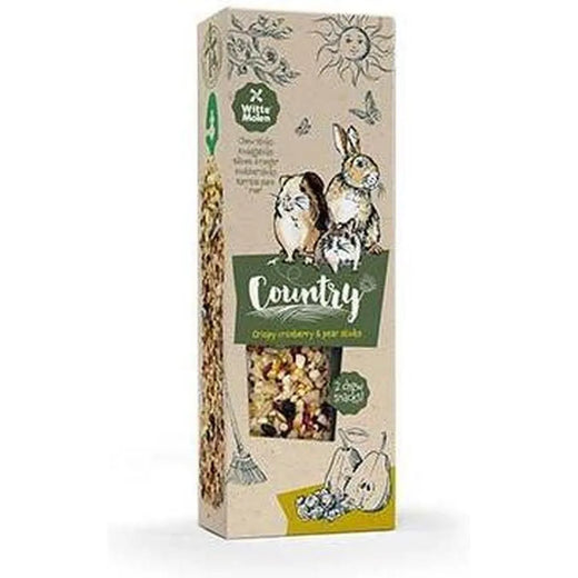 COUNTRY Bâtons à Ronger Canneberge & Poire – Friandise rongeur (lot de 2)