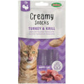 BUBI NATURE Creamy Snacks Chat Dinde & Krill – Sticks crémeux à lécher