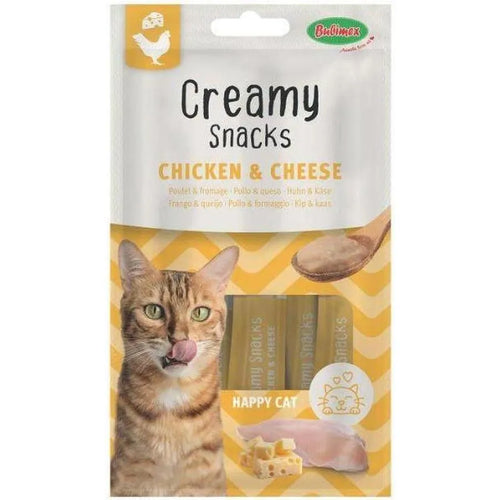 BUBI NATURE Creamy Snacks Chat Poulet & Fromage – Sticks crémeux