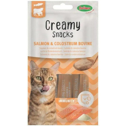 BUBI NATURE Creamy Snacks Chat Saumon & Colostrum – Sticks crémeux