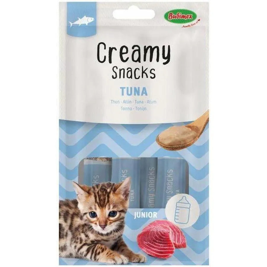 BUBI NATURE Creamy Snacks Chaton Thon – Friandises crémeuses à lécher