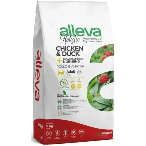 ALLEVA Holistic Chat Adulte Poulet & Canard – Croquettes Premium Sans Blé