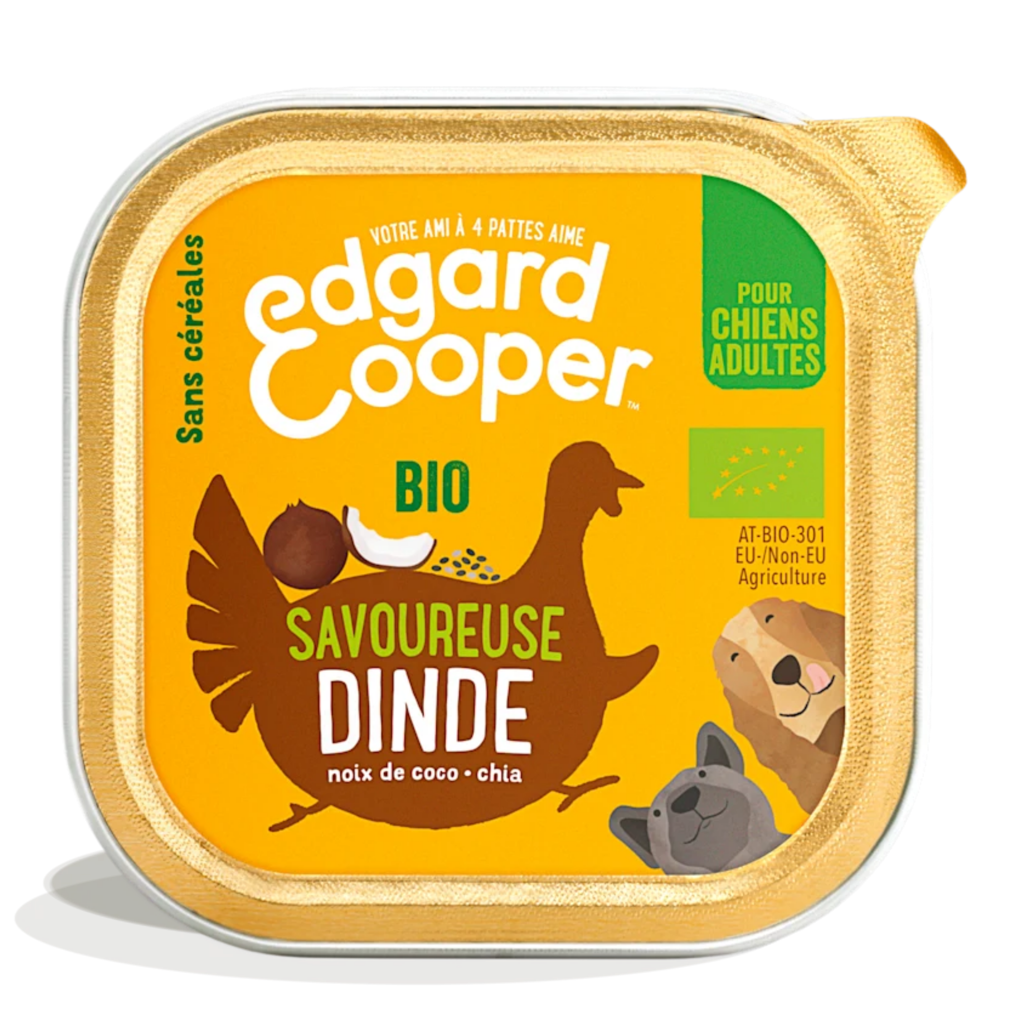 Edgard & Cooper barquette dinde bio