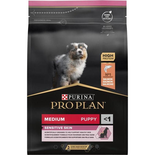 Medium Puppy Sensitive Skin riche en saumon de haute qualité 18kg
