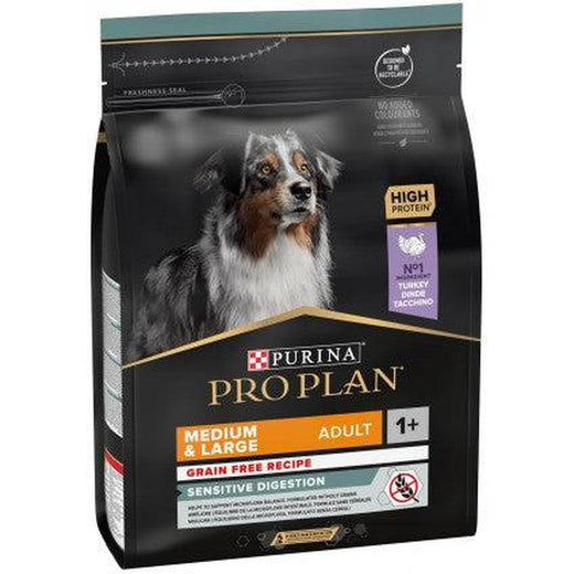 PURINA PRO PLAN Medium & Large Adult Sensitive Digestion Grain Free riche en dinde de haute qualité