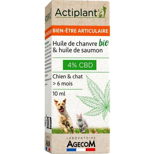Actiplant Huile de CBD 2% Détente et Anti-stress Bio Chien et Chat 10ml