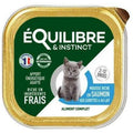 EQUILIBRE & INSTINCT Mousse pour jeune chat riche en saumon, carotte & lait 85g
