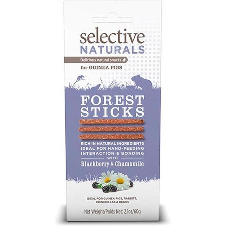 SELECTIVE NATURALS Forest Sticks Mûre Camomille pour rongeurs et lapins 60g
