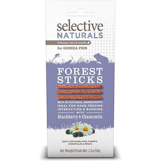 SELECTIVE NATURALS Forest Sticks Mûre Camomille pour rongeurs et lapins 60g