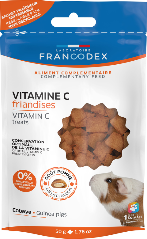 Francodex Friandises Vitamine C pour Cobayes 50g