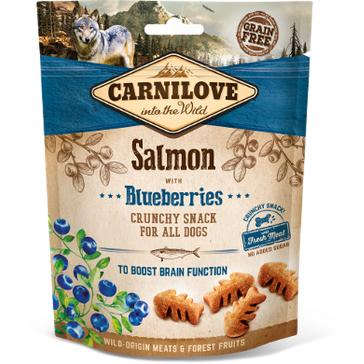 CARNILOVE Crunchy Snack Saumon & Myrtilles 200g