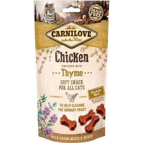 CARNILOVE Semi-Moist Snack Canard & Romarin pour Chat Stérilisé 50g