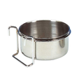 Mangeoire Inox 12cm pour Oiseaux avec Fixation