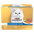 GOURMET Gold Les Mousselines Lapin, Bœuf, Veau et Agneau Pâtée pour Chat 24x85g