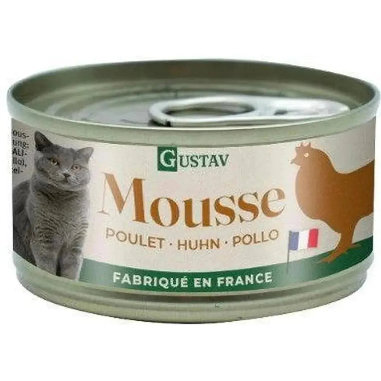 GUSTAV Mousse Chat poulet