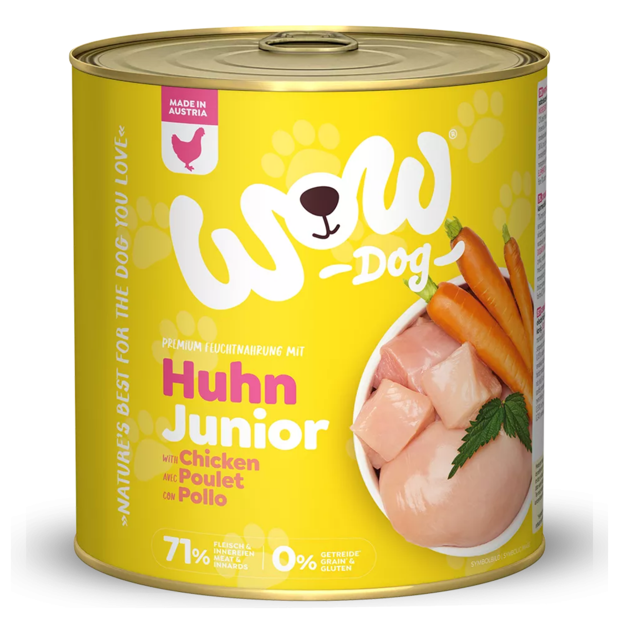 WOW single protein poulet Junior - 800G
