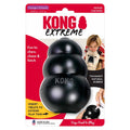 KONG Extreme Jouet à Garnir en Caoutchouc Noir pour Chien Mâcheur Puissant Taille XL