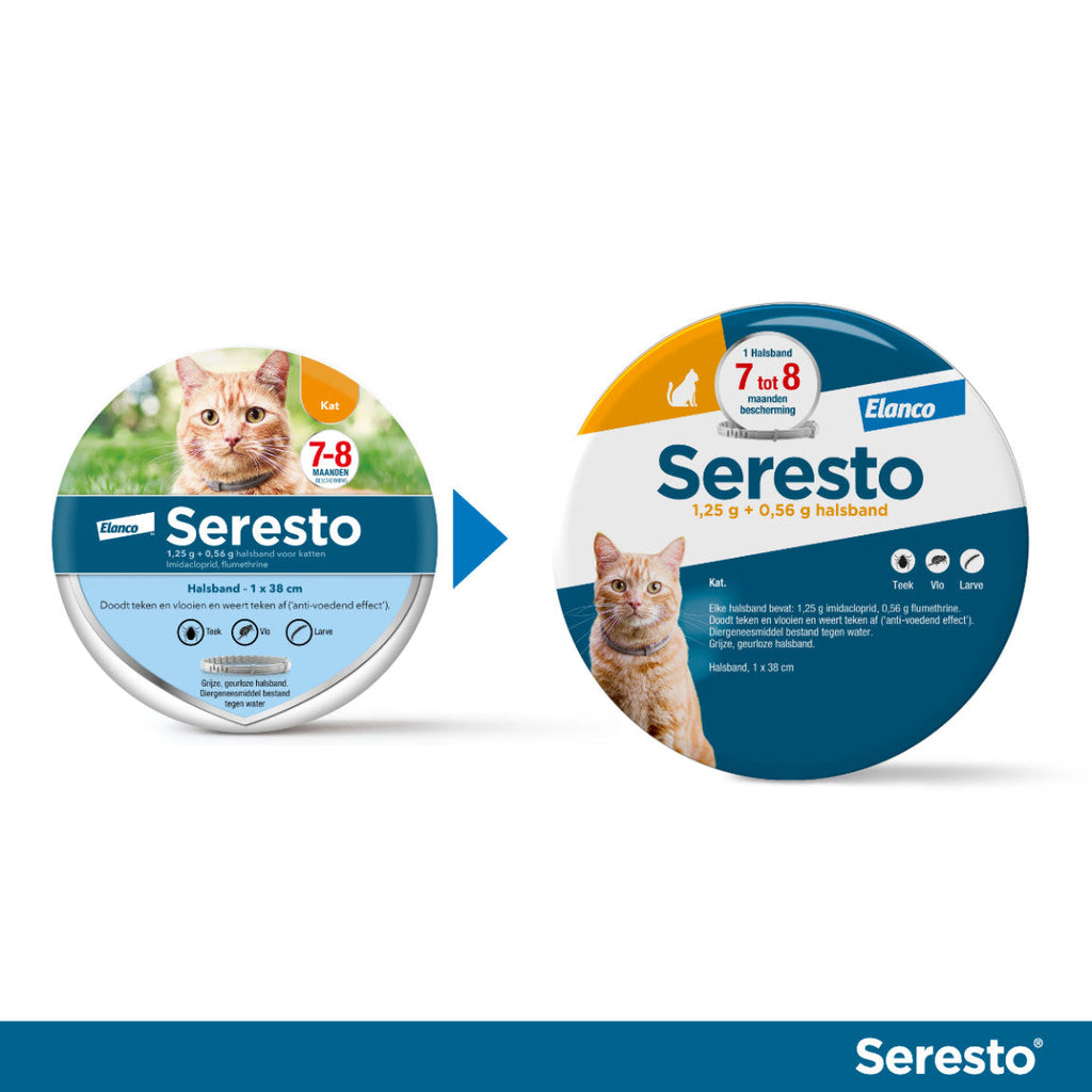 ELANCO Seresto Collier Antiparasitaire Chat Gris 1 collier