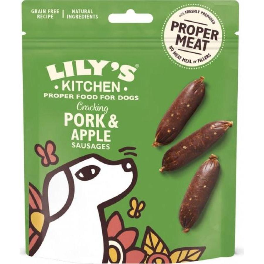LILY'S KITCHEN Adulte Friandises Mini Saucisses Porc et Pomme 70g