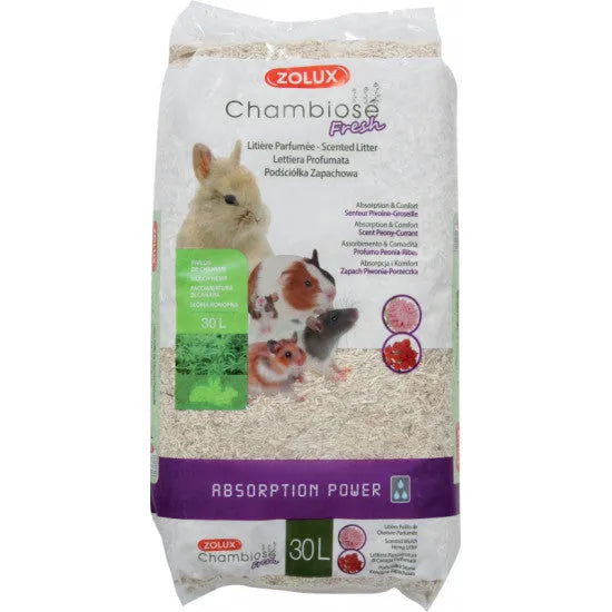 ZOLUX Litière Chambiose Pivoine-Groseille 30L