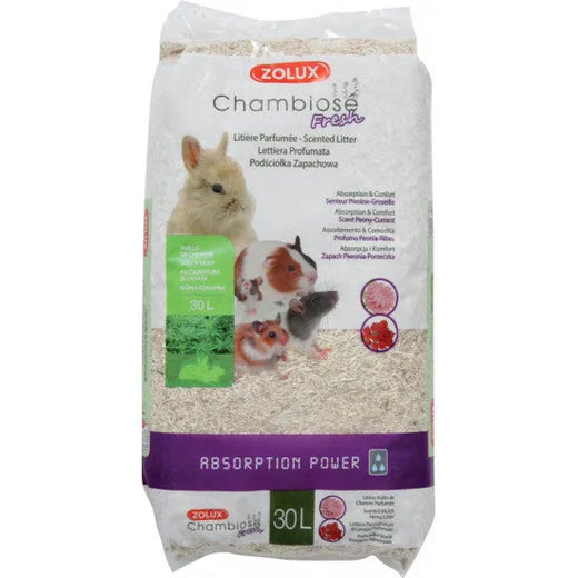ZOLUX Litière Chambiose Pivoine-Groseille 30L