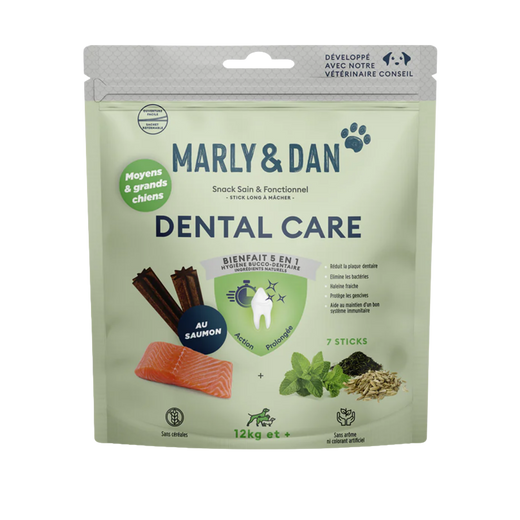 Marly & Dan - Stick dentaire saumon menthe M/L