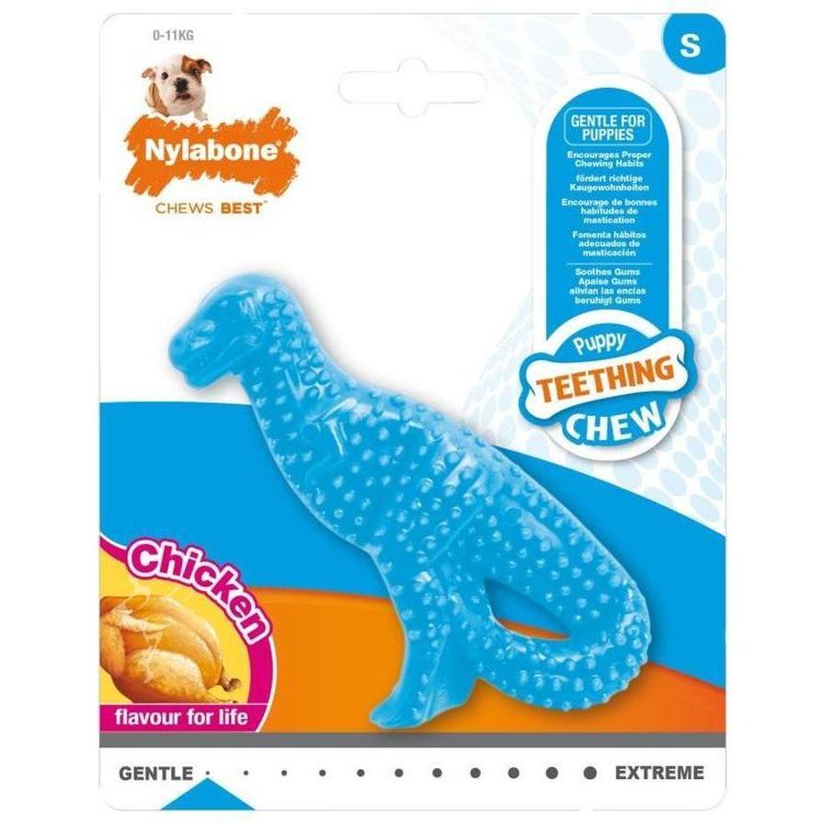 Nylabone Dental Dino Jouet à Mâcher pour Chiot Saveur Poulet Taille S