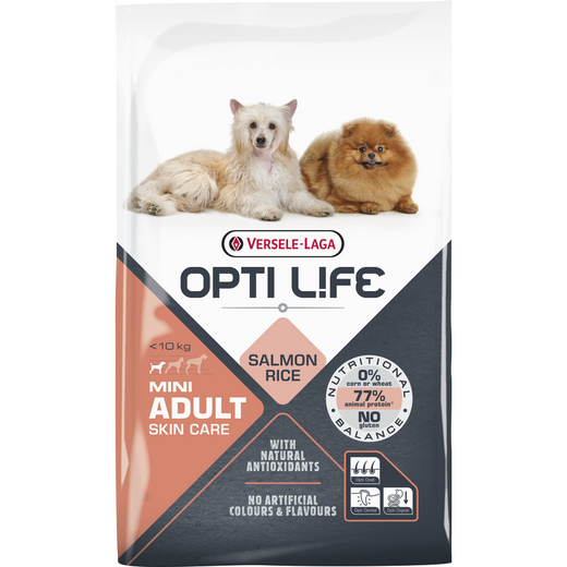 Opti Life Adult Skin Care Mini Saumon et Riz 2,5kg