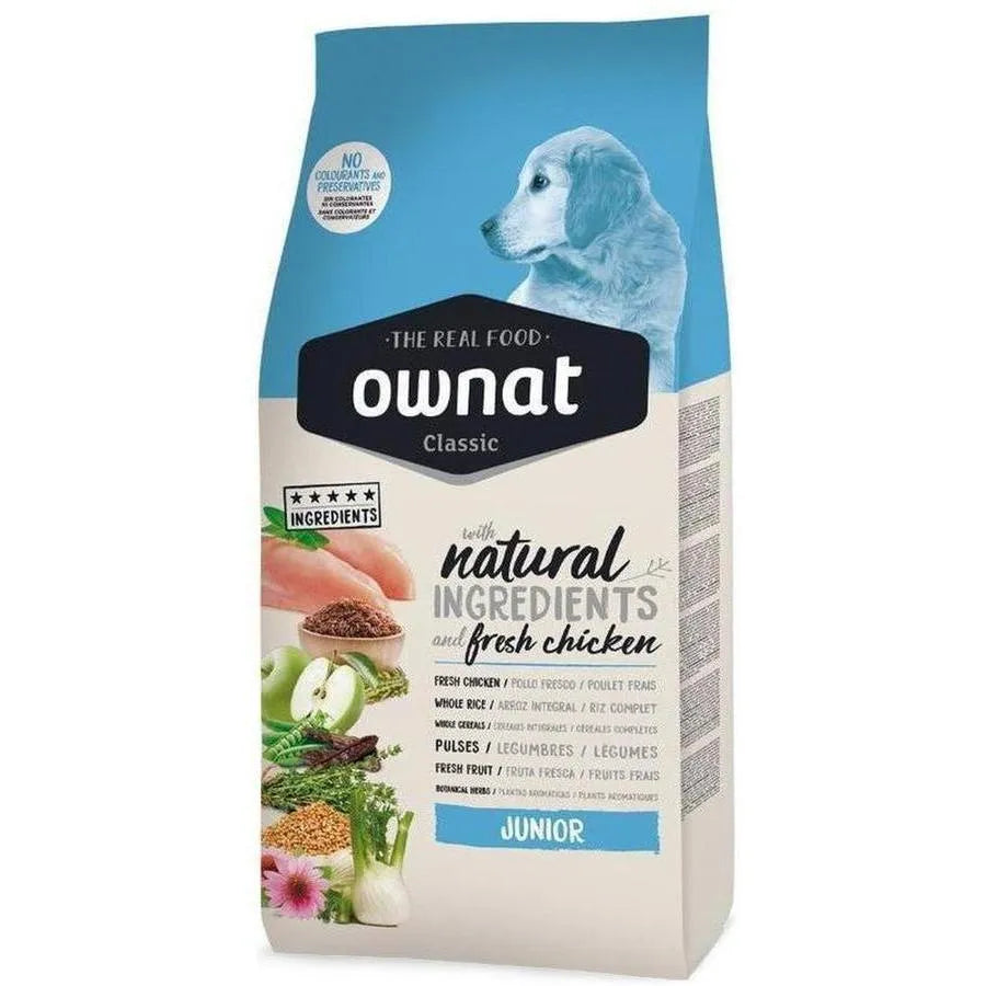 OWNAT Classic Junior Croquettes pour Chiots Poulet Frais et Ingrédients Naturels