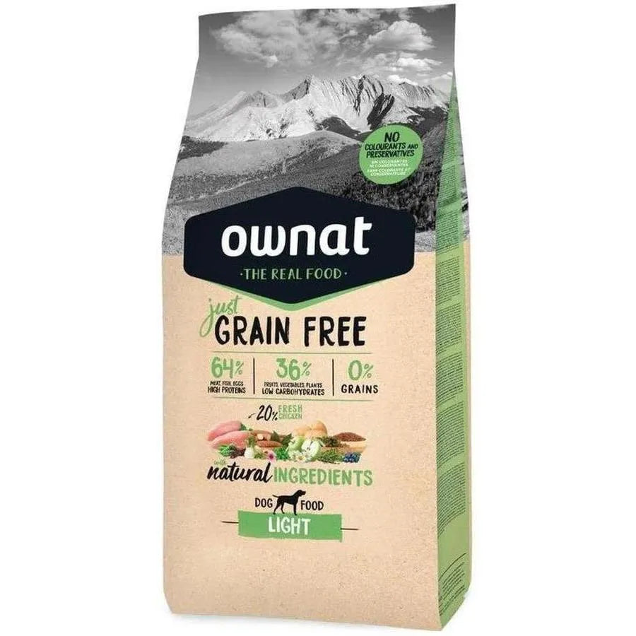 OWNAT Just Grain Free Light Croquettes Chien Adulte Sans Céréales