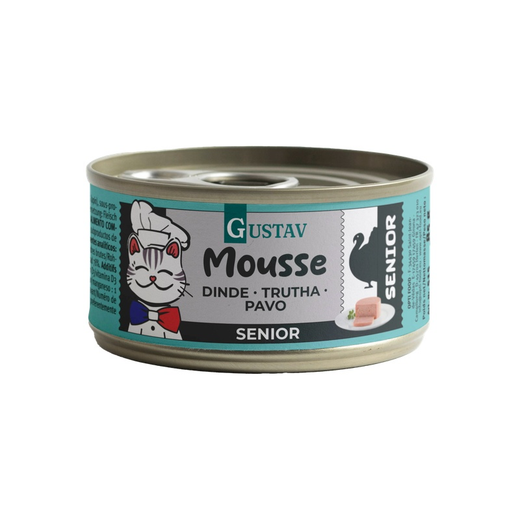GUSTAV Mousse Senior Dinde 85g